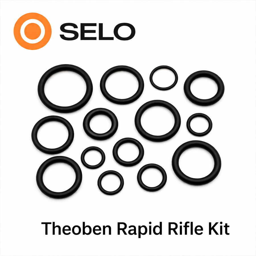 Theoben Rapid rifle O-ring service kit containing replacement seals and O-rings for maintenance and repair of Theoben Rapid air rifles.