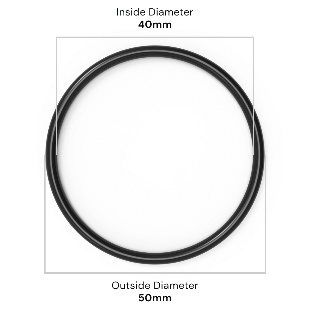 40mm ID x 5mm C/S (50mm OD) - Nitrile O-Ring