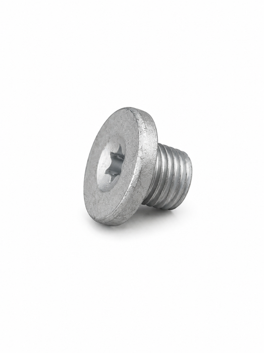 Threaded metal sealing plug with integrated rubber O-ring for secure, leak-resistant sealing in automotive applications. Durable zinc-coated construction provides corrosion resistance and reliable performance for engine, transmission, differential, and fluid system maintenance. Compatible with selected GM, Hyundai, Opel, Saab, Suzuki, and Vauxhall vehicles.