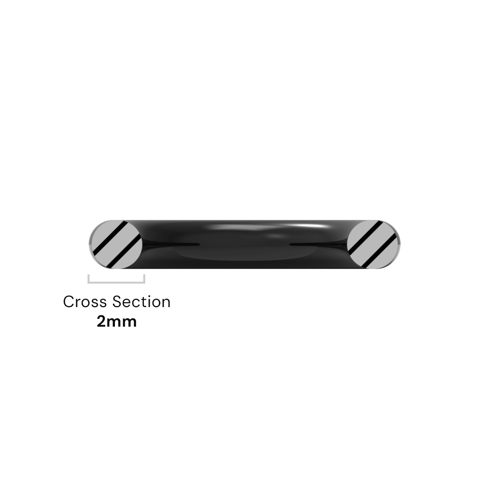 9mm ID x 2mm C/S (13mm OD) - Nitrile O-Ring