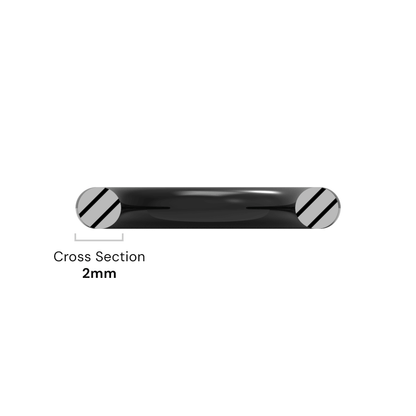 9mm ID x 2mm C/S (13mm OD) - Nitrile O-Ring