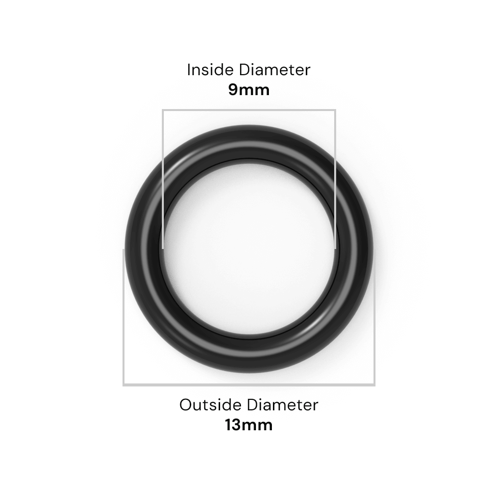 9mm ID x 2mm C/S (13mm OD) - Nitrile O-Ring