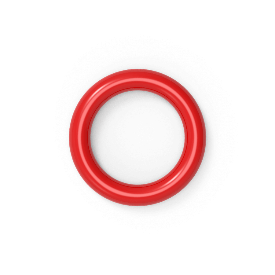 6mm ID x 1.5mm C/S (9mm OD) - Red Silicone O-Ring