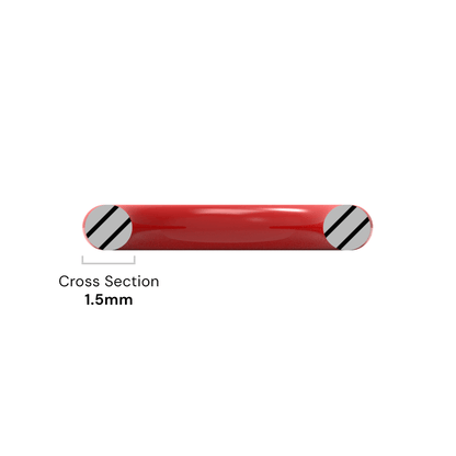 6mm ID x 1.5mm C/S (9mm OD) - Red Silicone O-Ring