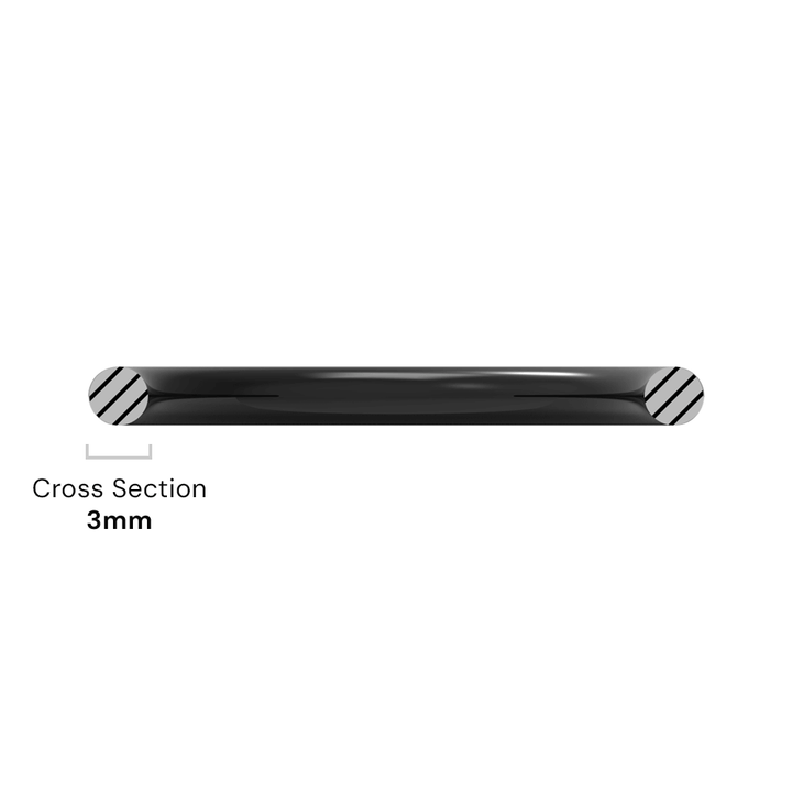 95mm ID x 4mm C/S (103mm OD) - Nitrile O Ring cross-section diagram