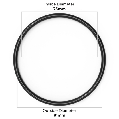 75mm ID x 3mm C/S (81mm OD) - Nitrile O-Ring