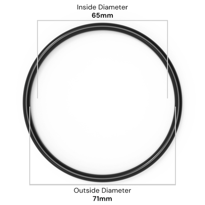 65mm ID x 3mm C/S (71mm OD) - Nitrile O-Ring