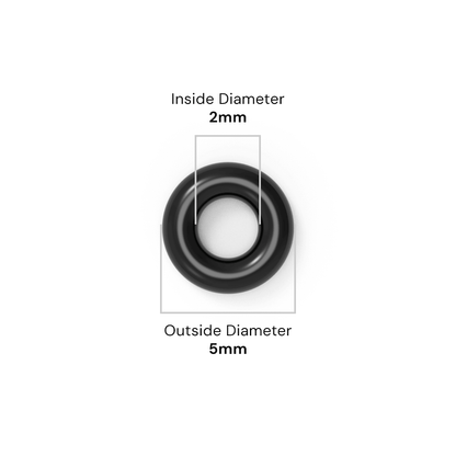2mm ID x 1.5mm C/S (5mm OD) - Nitrile O-Ring
