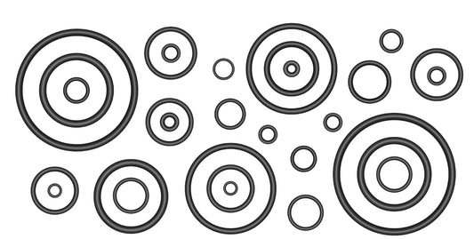 Edgun Leshiy 2 service kit containing replacement O-rings, seals and service components for maintenance and repair.