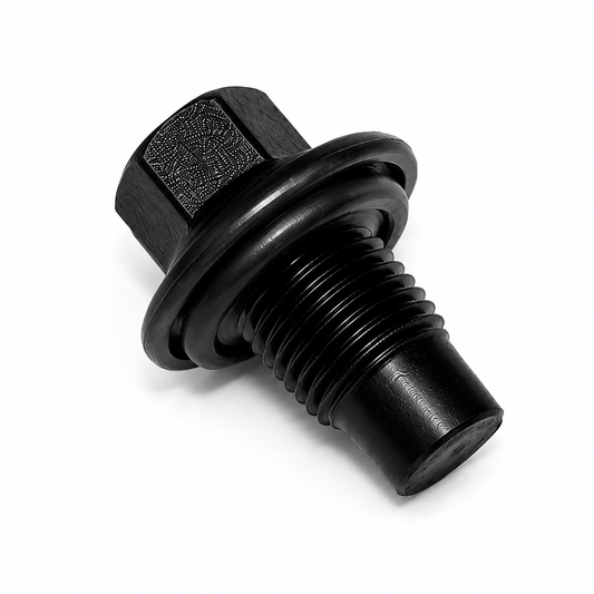Oil sump plugs with sealing washers and rubber seals for car engine oil drain plug replacement